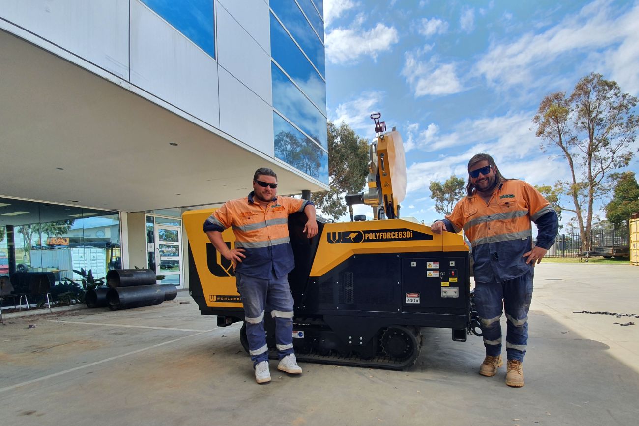 Polyforce6301 Tracked South Coast Pipelines Training Smiling